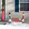 Glitzhome® Metal Snowmen & Happy Holidays Yard Stake Set